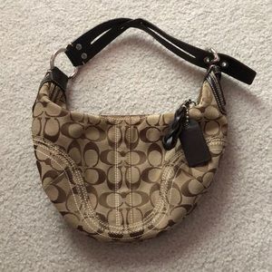 Light brown coach purse